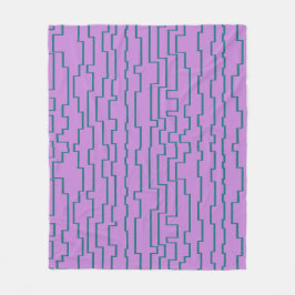 ティール（緑がかった色）回路 フリースブランケット