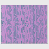 ティール（緑がかった色）回路 ラッピングペーパー (フラット)