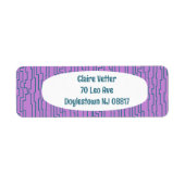 ティール（緑がかった色）回路 ラベル (正面)