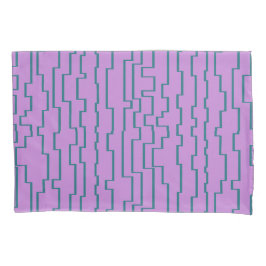 ティール（緑がかった色）回路 枕カバー