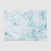 ティール（緑がかった色）大理石 薄葉紙 (正面)