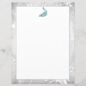 ティール（緑がかった色）孔雀文具 (裏面)