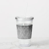 ティール（緑がかった色）宝石蝶 アクリルタンブラー (裏面)