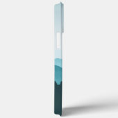 ティール（緑がかった色）山脈 Case-Mate iPhoneケース (裏面 / 右)