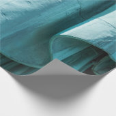 ティール（緑がかった色）布カバー ラッピングペーパー (角)