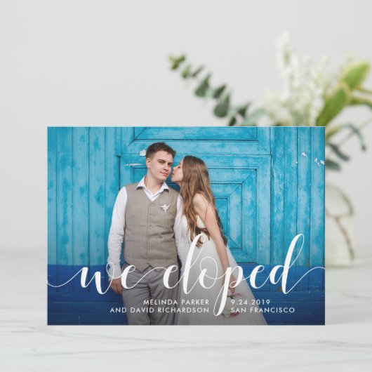 ティール(緑がかった色) | 我々は写真の発表を逃れた 案内状 (スタンド正面)