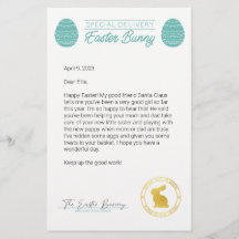 ティール（緑がかった色）手紙