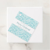 ティール（緑がかった色）抽象芸術スノーフレーク・パターン#10 ID1009 フェイバータグ (インサイチュ)