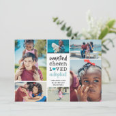 ティール（緑がかった色）指名手配Looked Adoption Photo Collage 案内状 (スタンド正面)