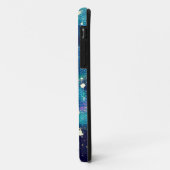 ティール(緑がかった色)星雲と星 Case-Mate iPhoneケース (裏面/左)