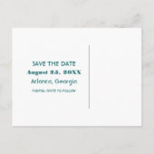 ティール（緑がかった色）映画館ポストカードを保存 案内ポストカード (裏面)