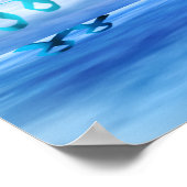 ティール（緑がかった色）時間 ポスター (角)