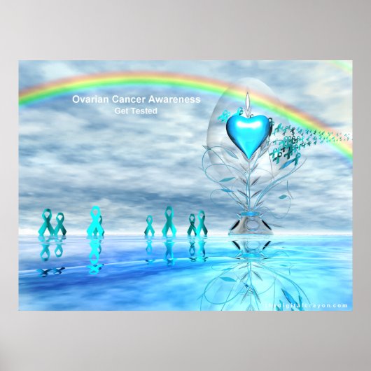 ティール（緑がかった色）時間 ポスター (正面)