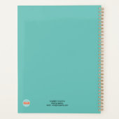 ティール（緑がかった色）桃ヌグロヴィー三世 プランナー手帳 (裏面)