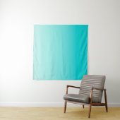 ティール（緑がかった色）水勾配 タペストリー (インサイチュ(横))