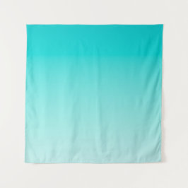 ティール(緑がかった色)水勾配 タペストリー