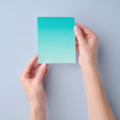 ティール（緑がかった色）水勾配 チラシ (手)