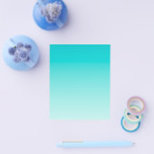 ティール（緑がかった色）水勾配 チラシ (シングル)