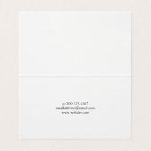 ティール(緑がかった色)水彩写真コラージュ写真家 名刺 (内部フラット)