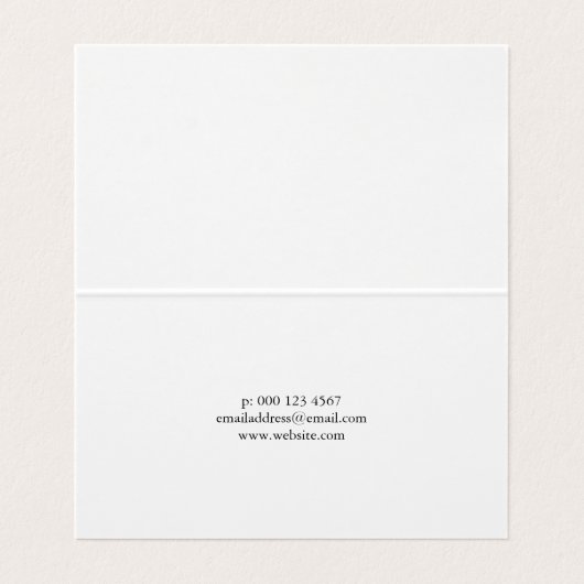 ティール（緑がかった色）水彩写真コラージュ写真家 名刺 (内部フラット)