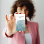 ティール(緑がかった色)水彩QRコードソーシャルメディアのアイコン 名刺