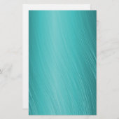 ティール（緑がかった色）、水、ターコイズは、パターンを傷付けました 便箋 (正面/裏面)