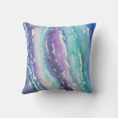 ティール（緑がかった色）氷柱 クッション (裏面)