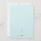 ティール（緑がかった色）波 シーズンカード (裏面)