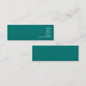 ティール(緑がかった色)波-スキニー スキニー名刺 (正面/裏面)