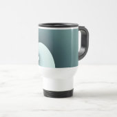 ティール(緑がかった色)波 トラベルマグ (正面右)