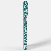 ティール(緑がかった色)波 Case-Mate iPhoneケース (裏面 / 右)