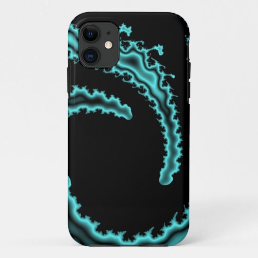 ティール（緑がかった色）津波 Case-Mate iPhoneケース (裏面)