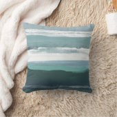ティール（緑がかった色）海 クッション (ブランケット)