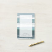 ティール（緑がかった色）海 ポストイット (デスク上)