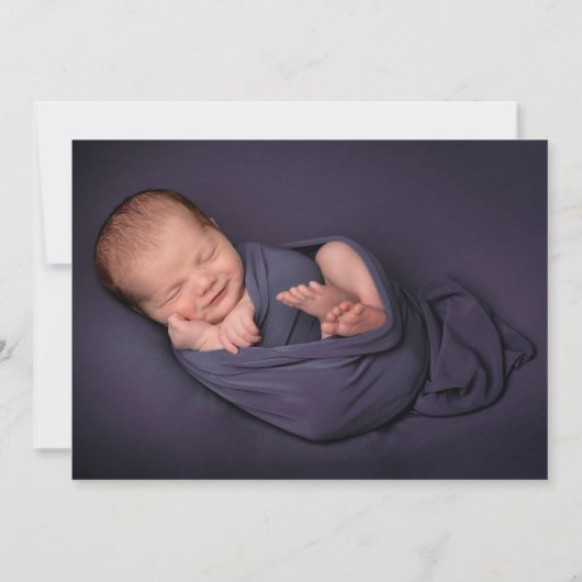 ティール(緑がかった色)淡い色のかわいいクマ紹介ベビー発表 案内状 (裏面)