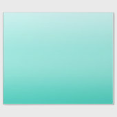 ティール（緑がかった色）淡新鮮な卒業レベル ラッピングペーパー (フラット)