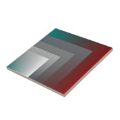 ティール（緑がかった色）灰色ブルゴーニュ タイル (側面)