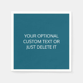 ティール（緑がかった色）無地のカラートレンディーパーティーパレット スタンダードカクテルナプキン