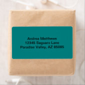 ティール（緑がかった色）無地の色 ラベル (インサイチュ)