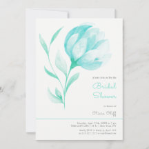 ティール（緑がかった色）牡丹ブライダルシャワー