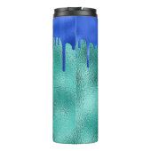 ティール（緑がかった色）王室のブルーグリーンドライブ名 タンブラー (裏面)