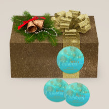 ティール（緑がかった色）白熱［赤熱］光を放つウィンターワンダーランドメリークリスマス