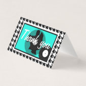 ティール（緑がかった色）、白黒市松模様に1950sテーマ感謝していよ。 (正面)