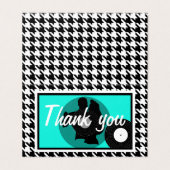 ティール(緑がかった色)、白黒市松模様に1950sテーマ感謝していよ。 (外部フラット)