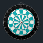 ティール(緑がかった色)白黒 ダーツボード<br><div class="desc">ティール(緑がかった色)白黒ダーツボード</div>