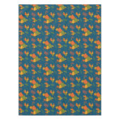 ティール（緑がかった色）秋の秋ハーベストサンクスギビング テーブルクロス (正面)