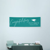 ティール（緑がかった色）科 横断幕 (トレードショー)