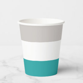 ティール（緑がかった色）、粘土、白 紙コップ