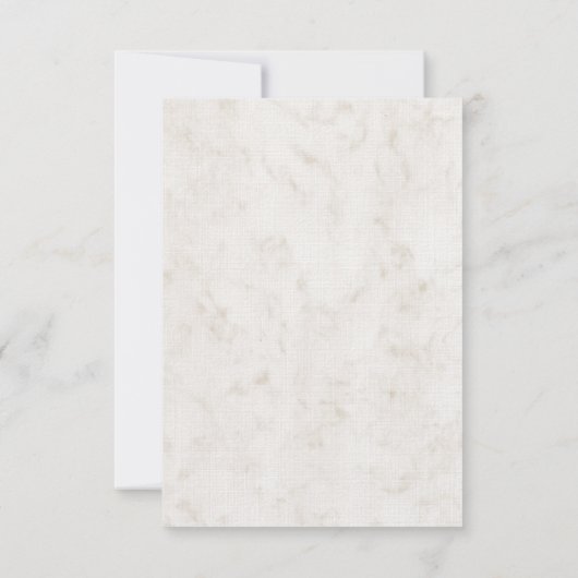 ティール(緑がかった色)素朴いかりウェディングRSVPカード 出欠カード (裏面)