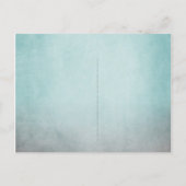 ティール(緑がかった色)素朴とグレーボヘミアン日付を保存 案内ポストカード (裏面)